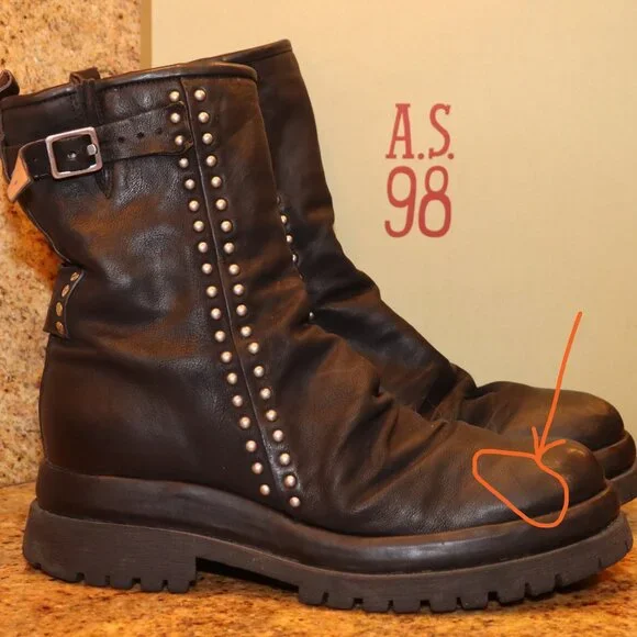 AS98 Duke Boots Size 41 Black - Picture 12 of 12